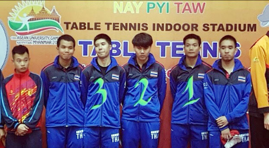 Các vận động viên Thái Lan tại 19th ASEAN University Games, trong đó vận động viên số 1 và 3 vừa giành huy chương tại SEA Games và ASIAD mới đây. Các vận động viên Thái Lan tại 19th ASEAN University Games, trong đó vận động viên số 1 và 3 vừa giành huy chương tại SEA Games và ASIAD mới đây.