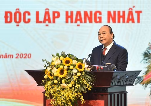 Thủ tướng Nguyễn Xuân Phúc phát biểu tại Hội nghị - Ảnh: VGP/Quang Hiếu