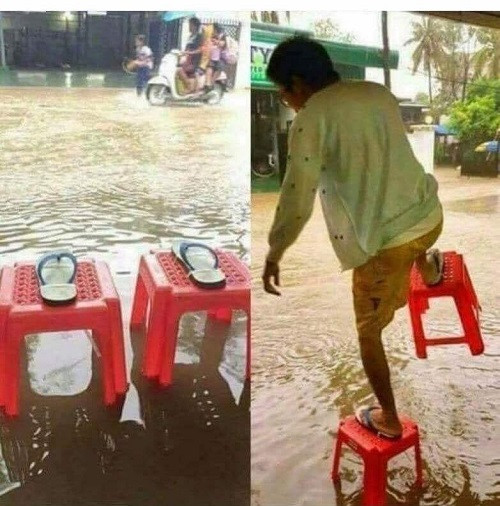 Thiết kế riêng cho mùa mưa bão.