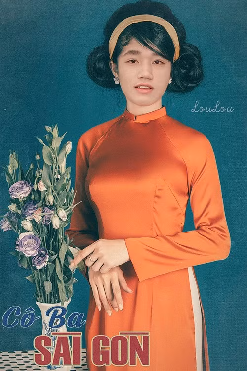 Cô bảy Trọng Đại đẹp nền nã và quý phái.