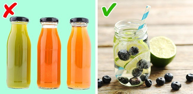 Uống nhiều nước ép trái cây có thể dẫn đến sự thèm ăn và tăng cân. 