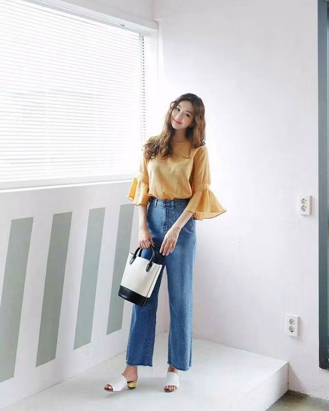 cham ngo 40, le quyen van an dut gai xuan thi voi loat kieu phoi do cung quan jeans - 7