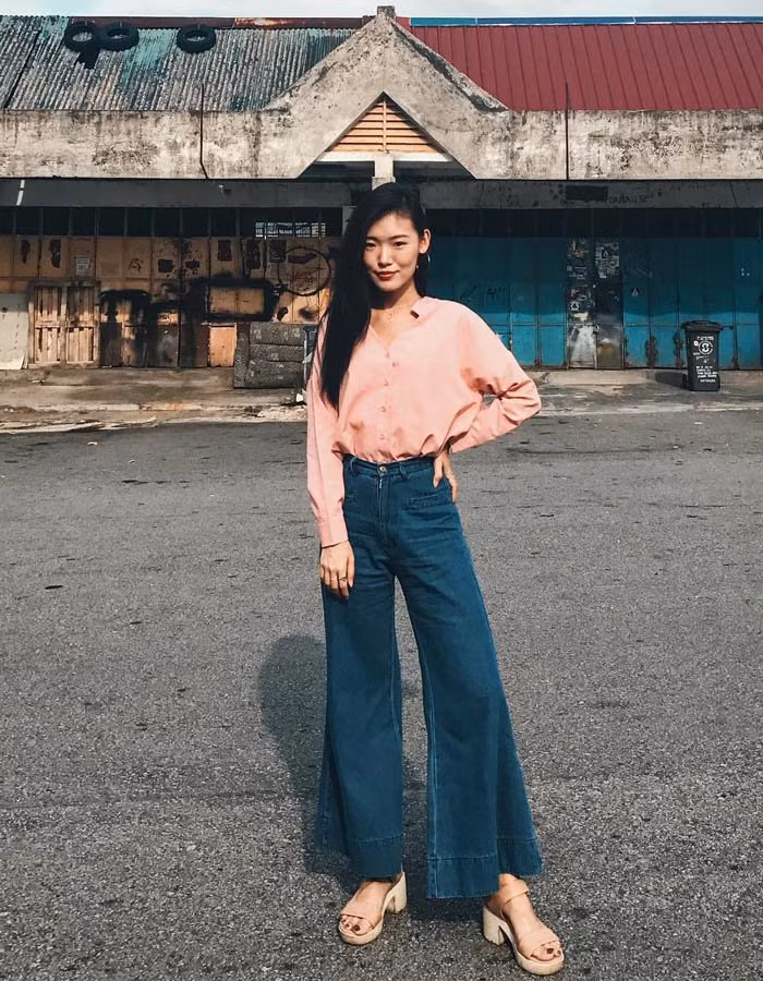 cham ngo 40, le quyen van an dut gai xuan thi voi loat kieu phoi do cung quan jeans - 14