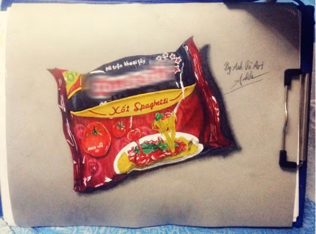 Chàng SV vẽ tranh 3D gây "đau mắt" vì khó phân biệt thật - giả