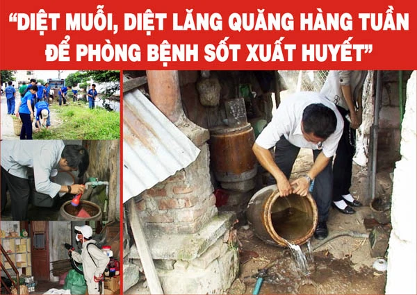 Phòng bệnh chủ yếu là kiểm soát hoạt động của muỗi truyền bệnh sốt xuất huyết bằng nhiều biện pháp