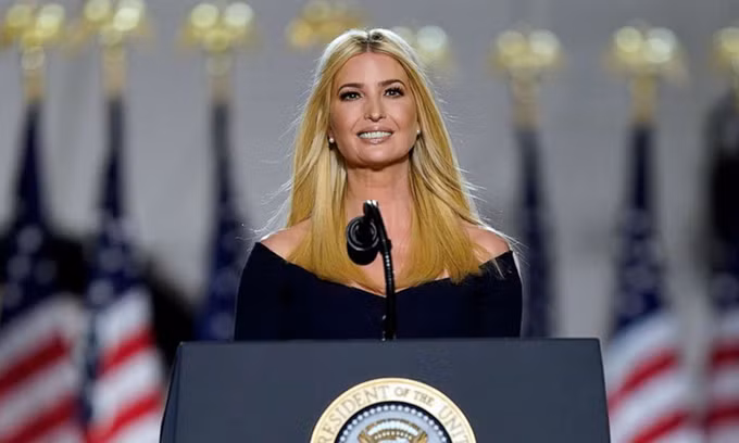 Ivanka Trump, con gái Tổng thống Donald Trump, tại Đại hội toàn quốc đảng Cộng hòa ở Nhà Trắng hôm 27/8.
