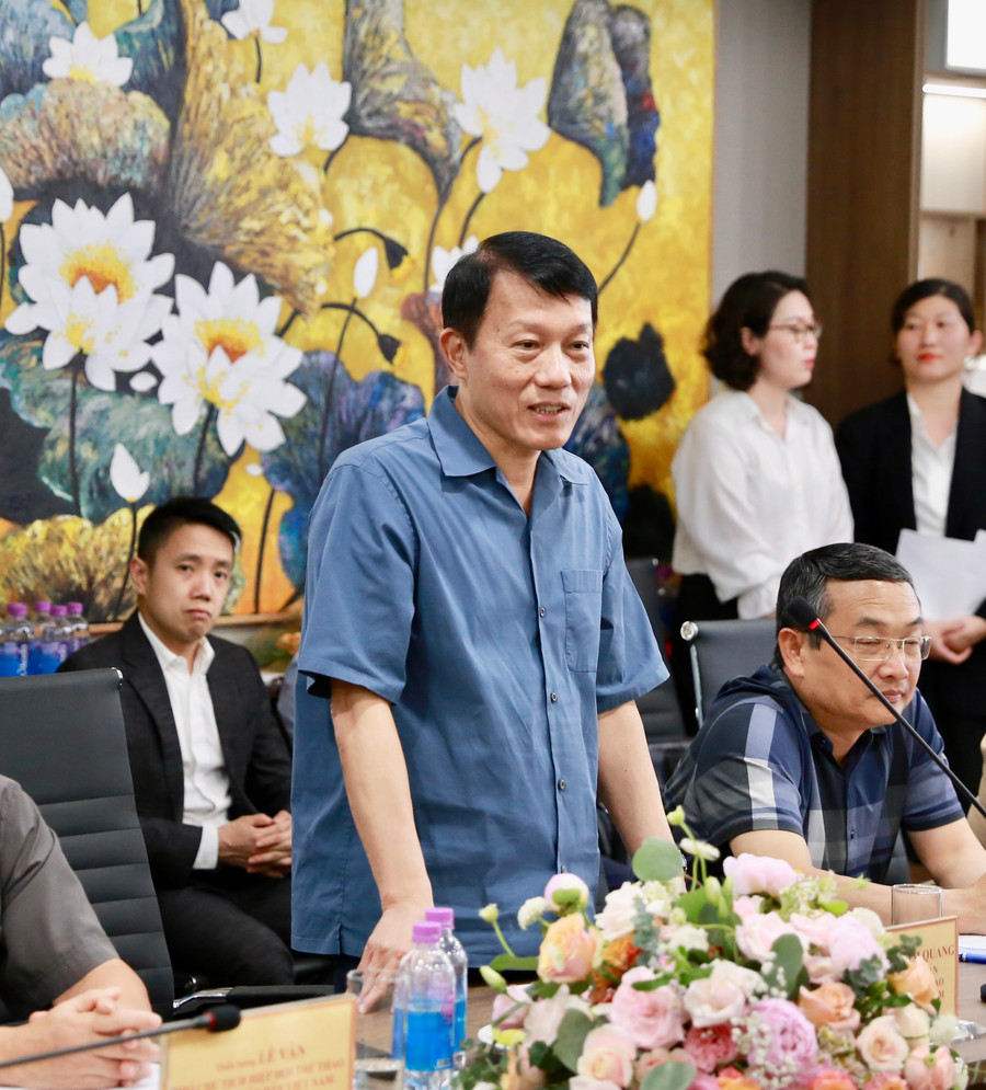 Thượng tướng Lương Tam Quang - Thứ trưởng Bộ Công an, Chủ tịch Hiệp hội thể thao CAND Việt Nam phát biểu chỉ đạo.