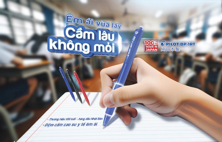 Đệm cầm cao su y tế êm ái giúp học sinh viết lâu không sợ mỏi