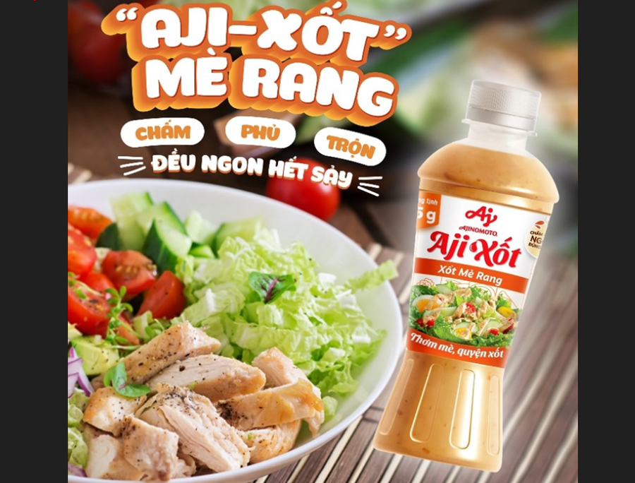 Thêm “ghiền” các món rau với tuyệt chiêu từ Xốt Mè Rang "Aji-Xốt". 