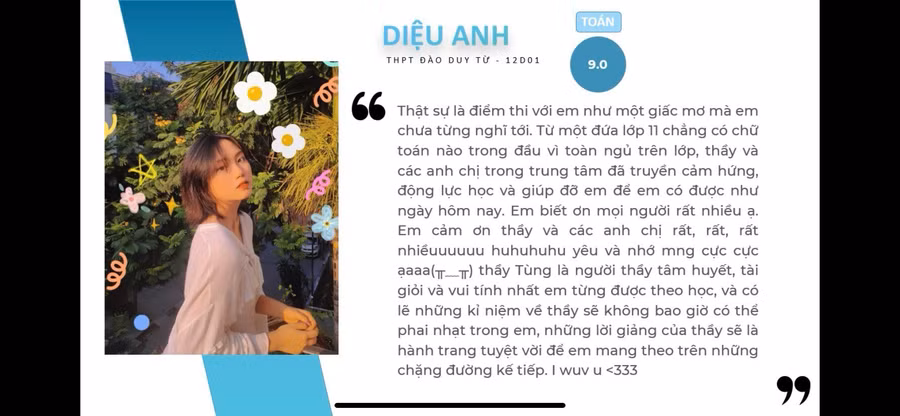 Chia sẻ của một học sinh tìm được niềm yêu học môn Toán