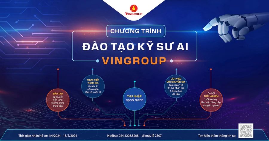 Chương trình Đào tạo Kỹ sư AI Vingroup chính thức khởi động khóa 5 – năm 2024.