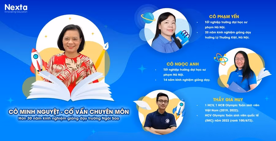 Với Nexta Eteacher, con trẻ vừa được tận hưởng kỳ nghỉ hè, vừa có thể bồi dưỡng kiến thức cùng đội ngũ giáo viên tận tình, đồng hành cùng con 24/7.