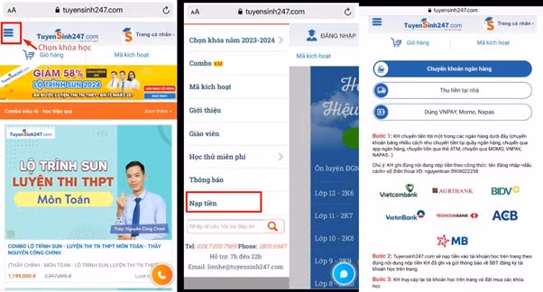 tuyensinh247.com thích hợp cho mọi học sinh ở mọi cấp bậc
