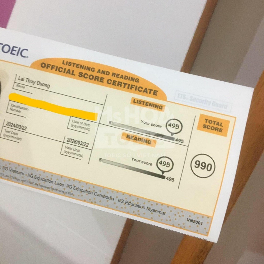 990 là điểmsố rất ít người có thể đạt tới trong các kỳ thi đánh giá năng lực tiếng Anh quốc tế. 990 là điểmsố rất ít người có thể đạt tới trong các kỳ thi đánh giá năng lực tiếng Anh quốc tế.