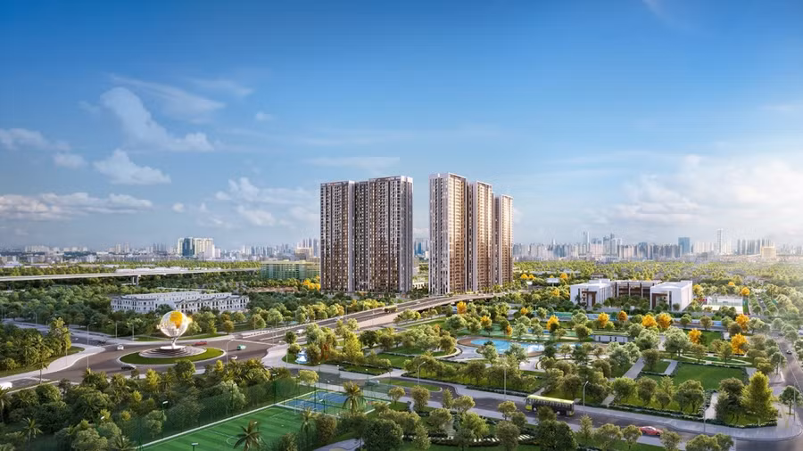 The Sola Park được thiết kế với nhiều không gian cảnh quan và nằm gần kề các công viên lớn.