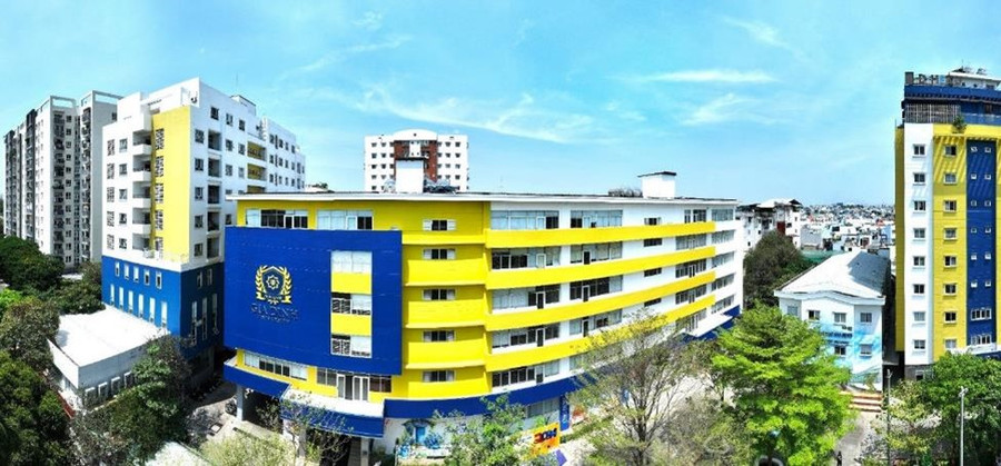 Cơ sở đào tạo của Trường Đại học Gia Định nằm gần ngay sân bay Tân Sơn Nhất. Ảnh: Hoàng Mến. Cơ sở đào tạo của Trường Đại học Gia Định nằm gần ngay sân bay Tân Sơn Nhất. Ảnh: Hoàng Mến.