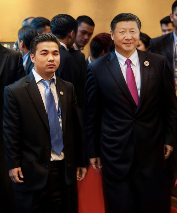 Tỷ phú Mai Vũ Minh và Chủ tịch Trung Quốc Tập Cận Bình.