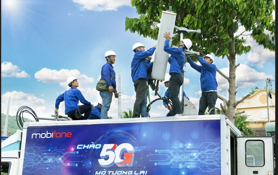 MobiFone cho triển khai lắp đặt trạm 5G