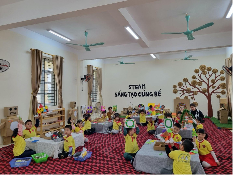 Trường Mầm non phường Hòa Mạc giáo dục lấy trẻ làm trung tâm Trường Mầm non phường Hòa Mạc giáo dục lấy trẻ làm trung tâm