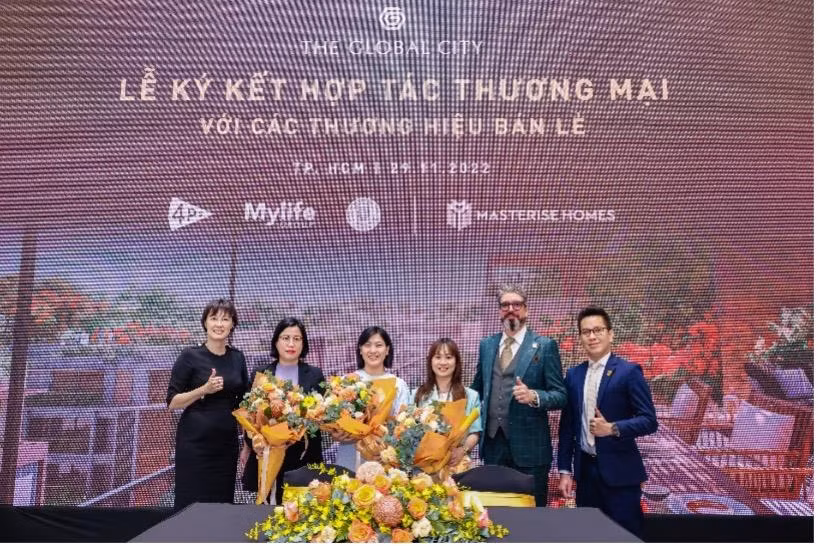 Masterise Homes ký kết hợp tác cùng các thương hiệu F&amp;B nổi tiếng vào sáng cùng ngày, các thương hiệu sẽ có mặt tại The Global City trong thời gian tới