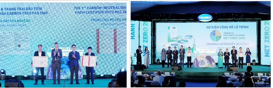 Vinamilk nhận chứng nhận Nhà máy và trang trại đạt trung hòa carbon theo tiêu chuẩn PAS 2060:2014 Vinamilk nhận chứng nhận Nhà máy và trang trại đạt trung hòa carbon theo tiêu chuẩn PAS 2060:2014