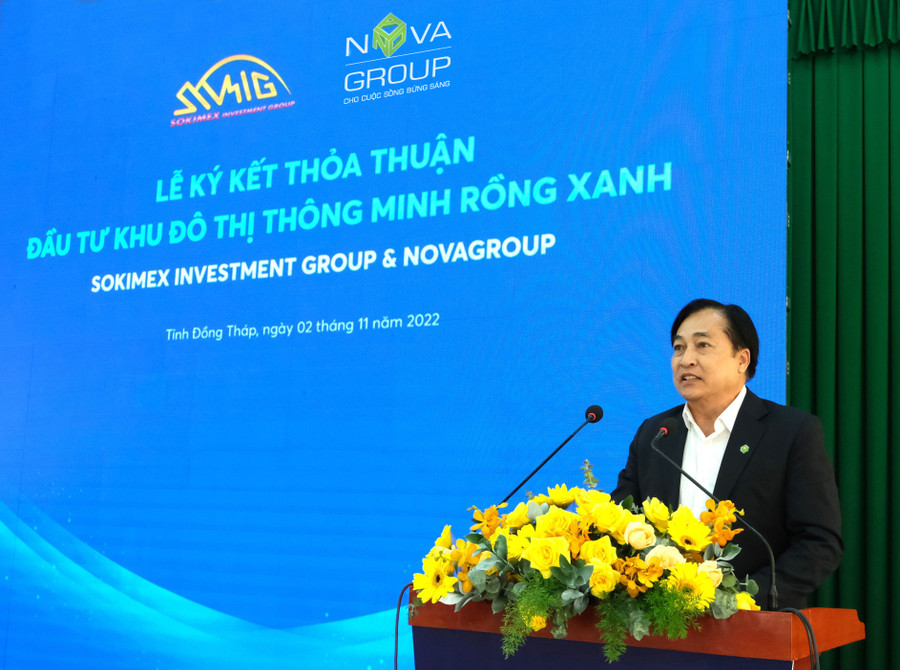 Ông Nguyễn Hiếu Liêm – Phó Chủ tịch HĐQT NovaGroup phát biểu tại Lễ Ký kết Ông Nguyễn Hiếu Liêm – Phó Chủ tịch HĐQT NovaGroup phát biểu tại Lễ Ký kết