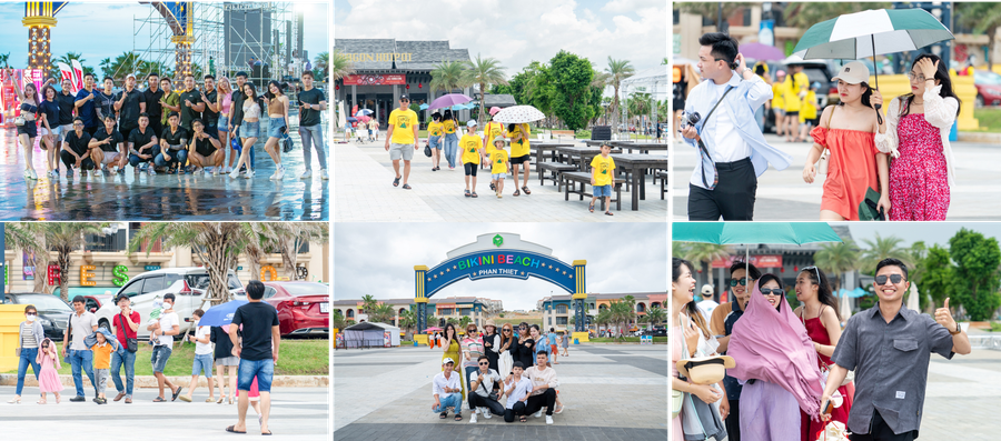 Trong suốt các ngày lễ, từ chiều đã có nhiều nhóm du khách tranh thủ có mặt tại Quảng trường để “xí” chỗ, sẵn sàng tâm thế đẹp và nguồn năng lượng dồi dào để cháy cùng YoYo Music Festival.