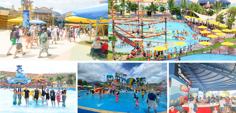 Lượng khách “khủng” đổ về Wonderland Water Park dịp Lễ 2.9. Ai nấy cũng trong trạng thái “vui hết cỡ, quẩy hết mình” giữa làn nước mát lạnh.