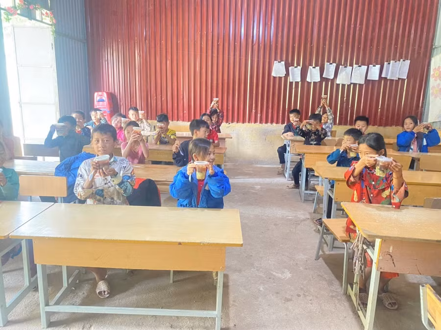 Điểm trung tâm trường PTDTBT Tiểu học Huổi Lếch.