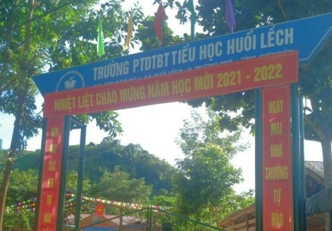 Điểm trung tâm trường PTDTBT Tiểu học Huổi Lếch.