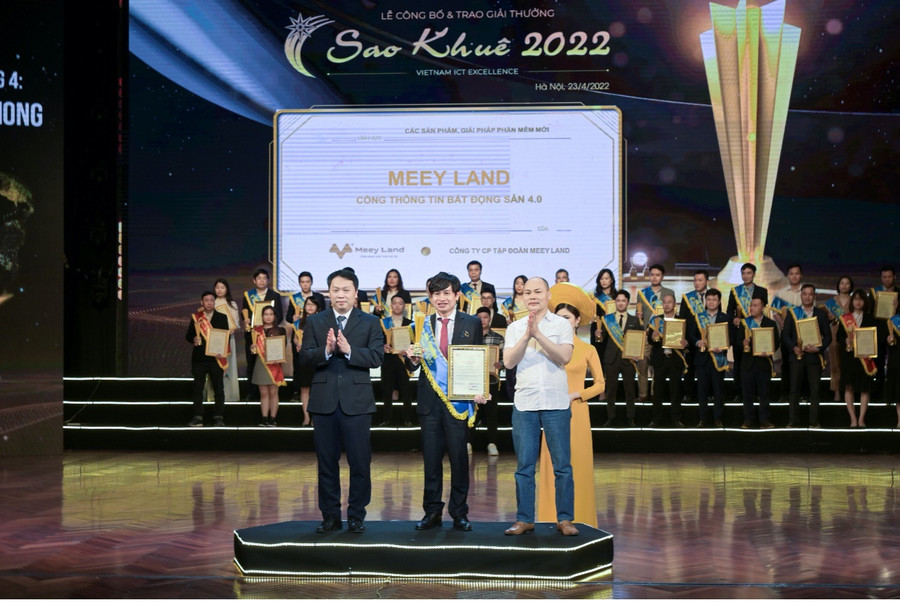 Meey Land được vinh danh tại giải thưởng Sao Khuê năm 2022 do Hiệp hội Phần mềm và Dịch vụ CNTT Việt Nam (VINASA) tổ chức.