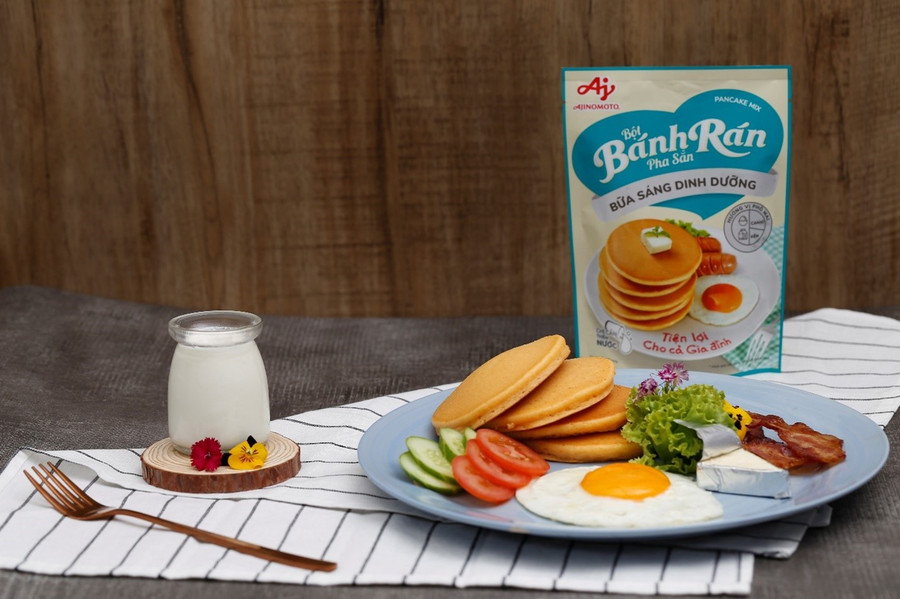 Bột bánh rán pha sẵn - Bữa sáng dinh dưỡng có bổ sung canxi và kẽm Bột bánh rán pha sẵn - Bữa sáng dinh dưỡng có bổ sung canxi và kẽm