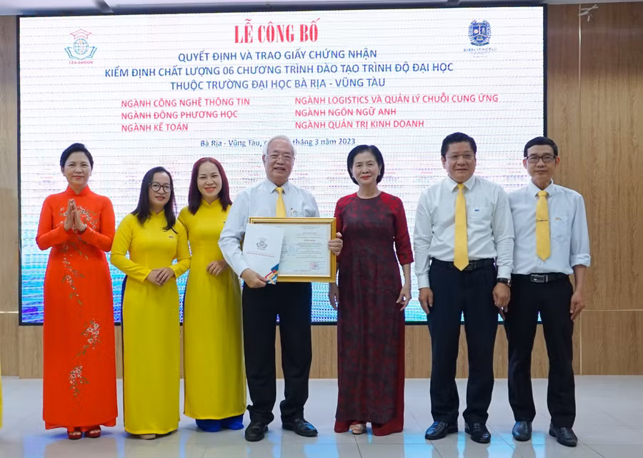 Chương trình đào tạo đạt Chứng nhận Kiểm định chất lượng Quốc gia