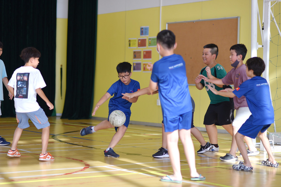Các hoạt động nâng cao thể chất luôn được TH School chú trọng để cân bằng cùng các bộ môn văn hóa.
