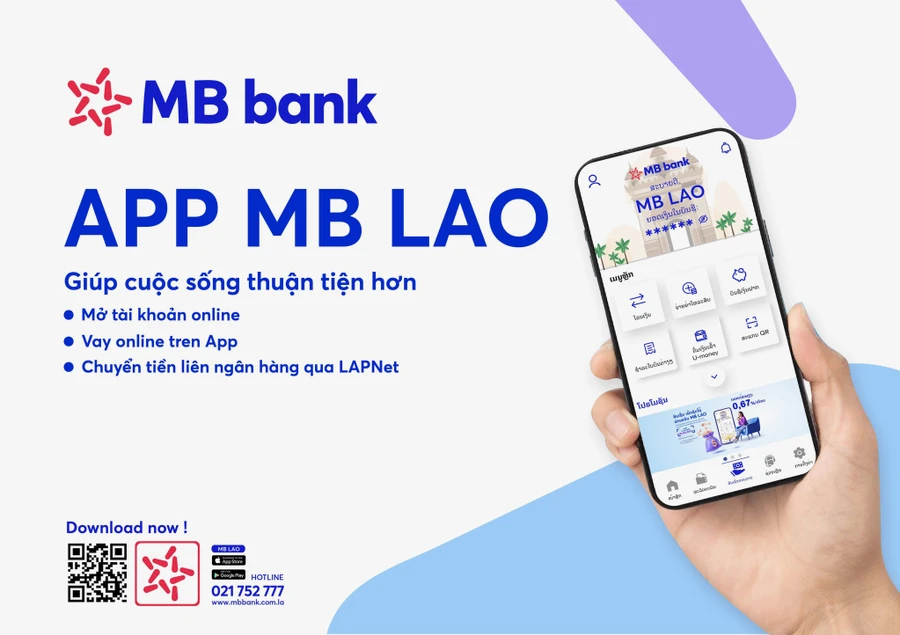 Ra mắt ứng dụng ngân hàng App MB Lào