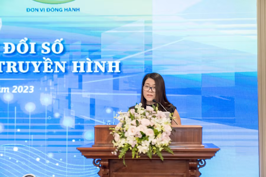 Đại diện lãnh đạo Vinamilk chia sẻ tại hội thảo