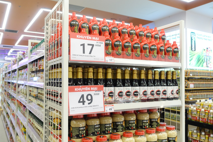 Ưu đãi lớn nhiều mặt hàng gia vị và nước chấm.