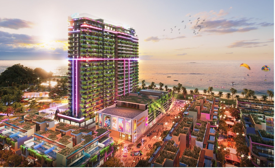 Trung tâm của dự án Flamingo Ibiza 1 là tháp tiệc tùng Ibiza Party ResortT. Trung tâm của dự án Flamingo Ibiza 1 là tháp tiệc tùng Ibiza Party ResortT.