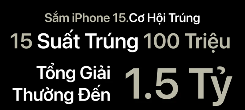 Cơ hội nhận ngay ưu đãi đặc biệt khi mua sản phẩm iPhone 15 Series tại TopZone