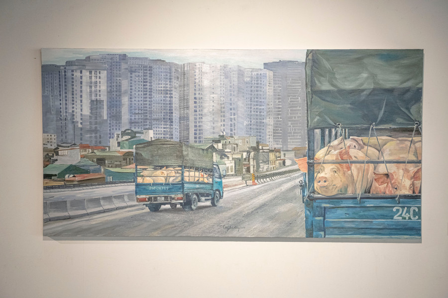 Tác phẩm Cuộc sống hằng ngày của Nghệ sĩ Vàng Hải Hưng.