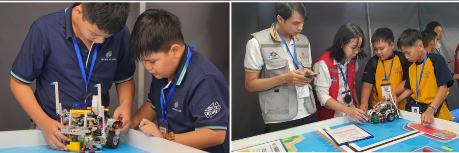 Các đội thi nhận đề, thảo luận ý tưởng và thi đấu bùng nổ Các đội thi nhận đề, thảo luận ý tưởng và thi đấu bùng nổ