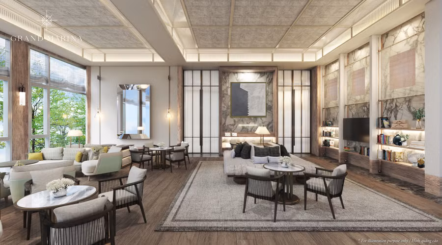 Thư viện tại tòa Sea. Ảnh: Masterise Homes