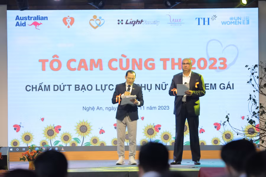 Ông Vijay Kumar Pandey - Chủ tịch THMF phát biểu khai mạc Tô cam cùng TH 2023
