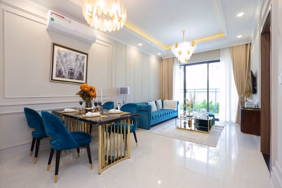 Căn hộ 2 phòng ngủ tại dự án Hanoi Melody Residences.