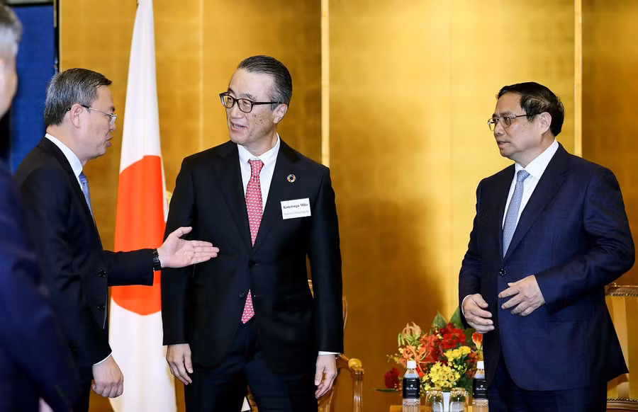 Chủ tịch HĐQT VietinBank tham dự buổi tiếp Chủ tịch Tập đoàn MUFG của Thủ tướng Phạm Minh Chính