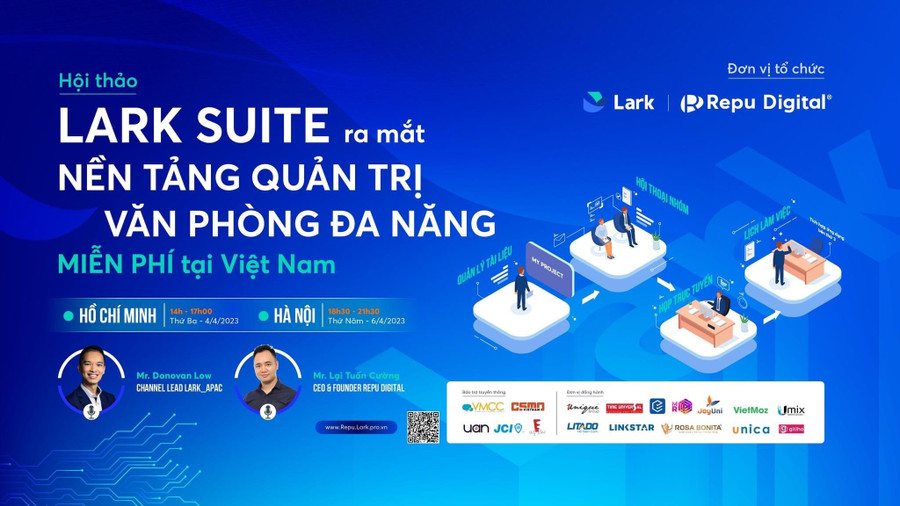 Lark Suite lựa chọn Repu Digital là đối tác chính thức