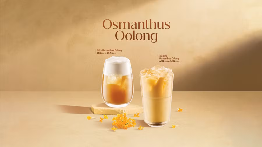 Tuyệt phẩm mùa thu mới từ Phúc Long – Oolong Osmanthus