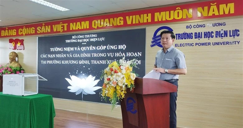 PGS.TS Đinh Văn Châu tại buổi phát động.