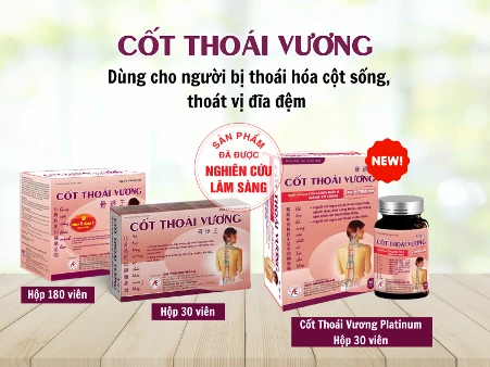 TPBVSK Cốt Thoái Vương hỗ trợ cải thiện các triệu chứng thoát vị đĩa đệm hiệu quả