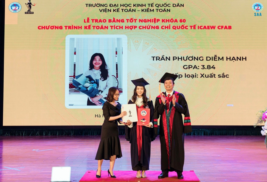 Trần Phương Diễm Hạnh, cựu sinh viên NEU chương trình kế toán tích hợp chứng chỉ quốc tế ICAEW CFAB. Trần Phương Diễm Hạnh, cựu sinh viên NEU chương trình kế toán tích hợp chứng chỉ quốc tế ICAEW CFAB.